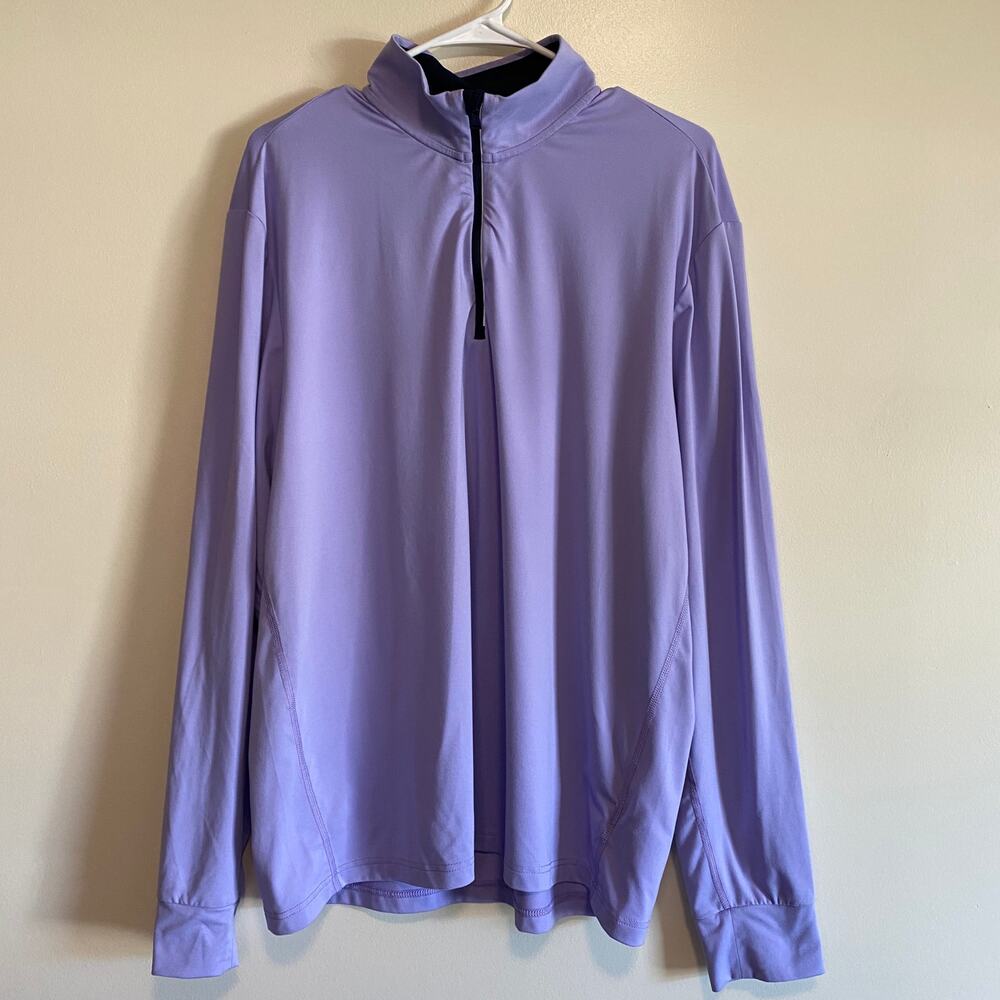 Polo Golf Ralph Lauren Purple Men's L Performance 1/4 Zip Athleisure Pullover